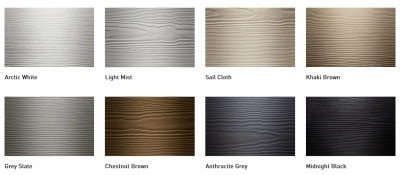 HARDIE PLANK VL CLADDING COLORS